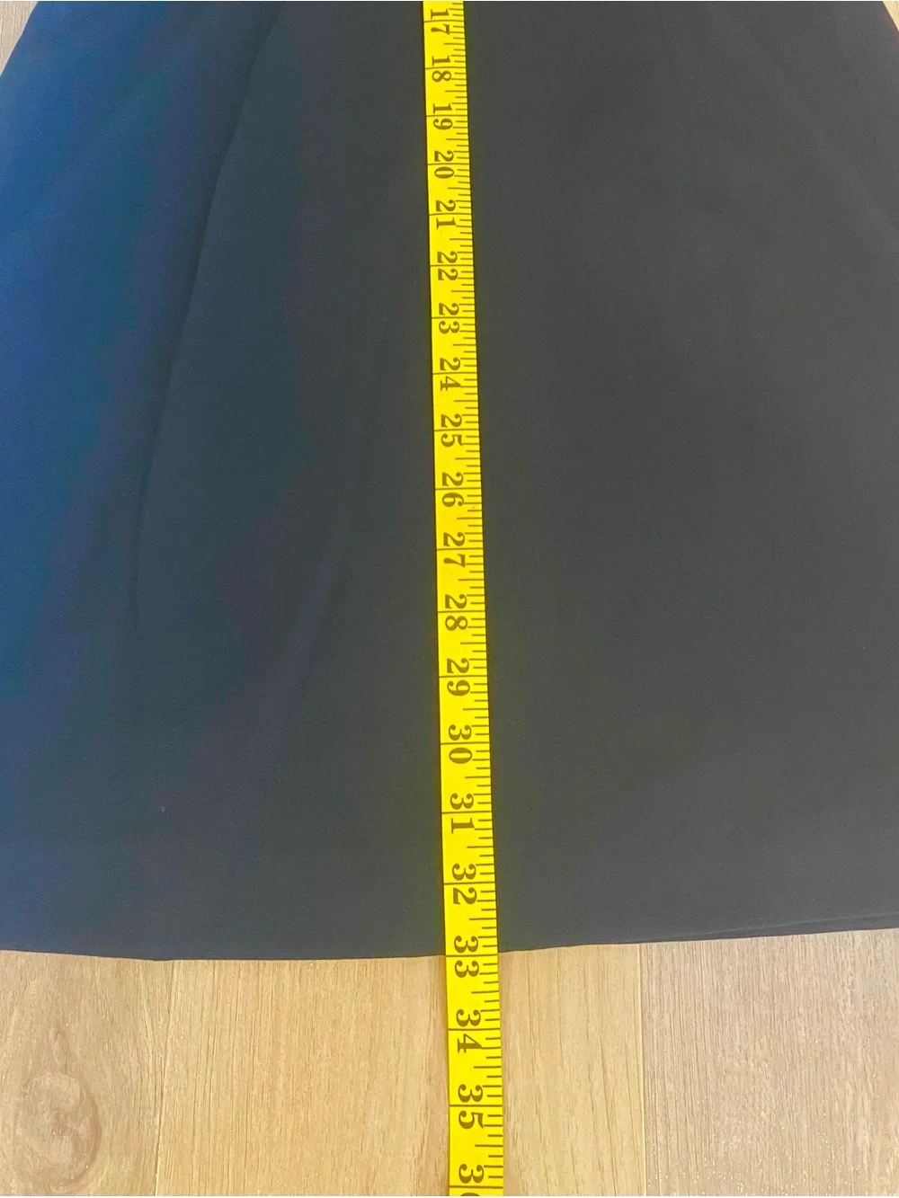 J. Crew Black Sleeveless Ruffle Trim Fitted Waist Cocktail Office A-Line Dress 6